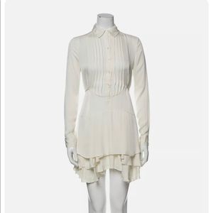Marissa Webb Off-White Layered Silk Dress Size S